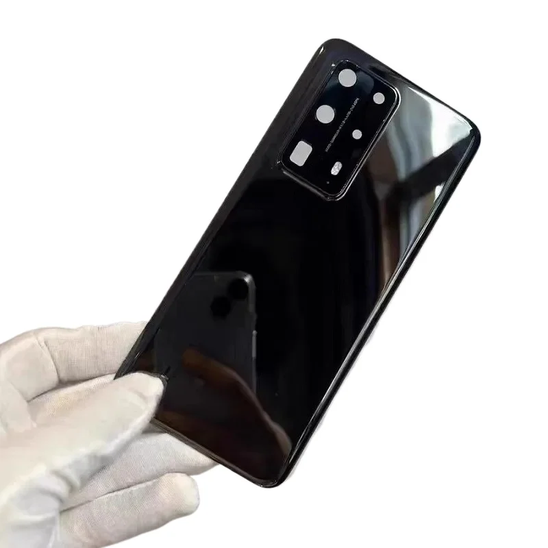 For P40Pro+ Battery Back Cover For Huawei P40 Pro Plus Rear Housing Glass Case Replace Phone Repair Spare Part + Camera Lens