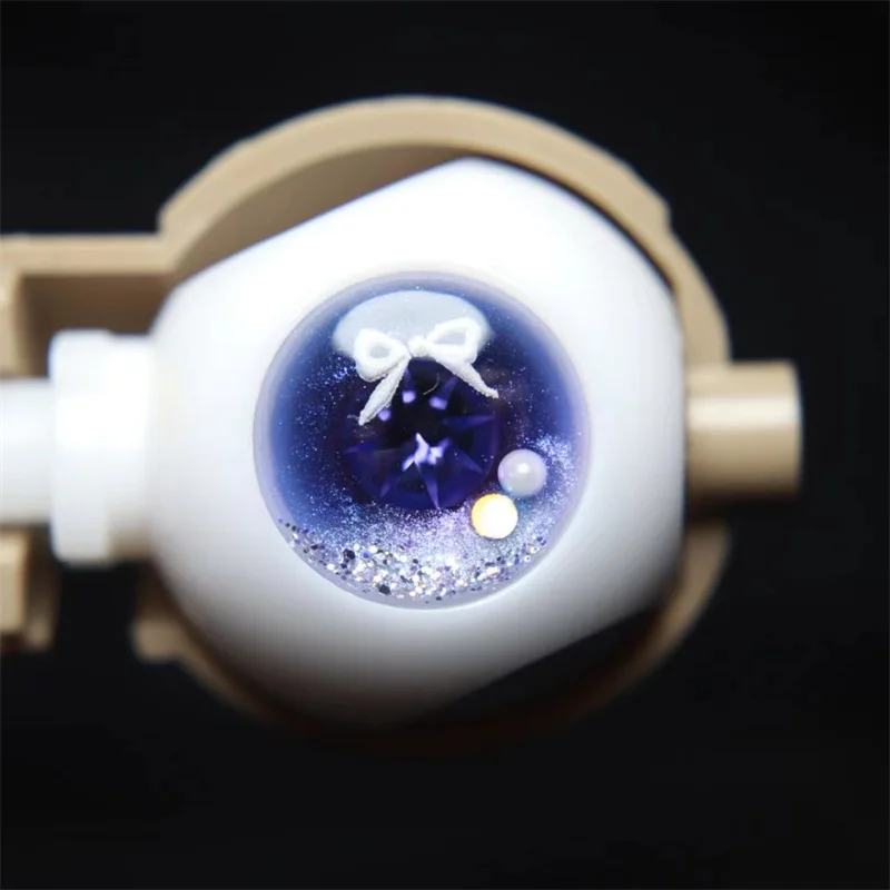 Blythe eyes piece size blue-purple flash drill epoxy resin eye piece doll accessories