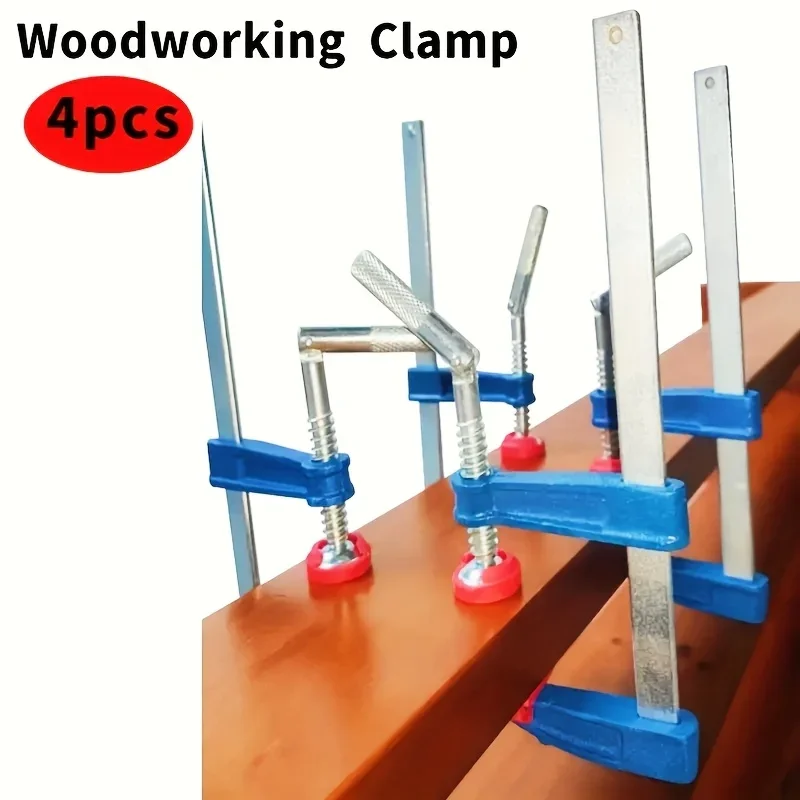 4pcs set Brick Profile F Clamping Rod Clamp Quick Slide Wood Clamp 6