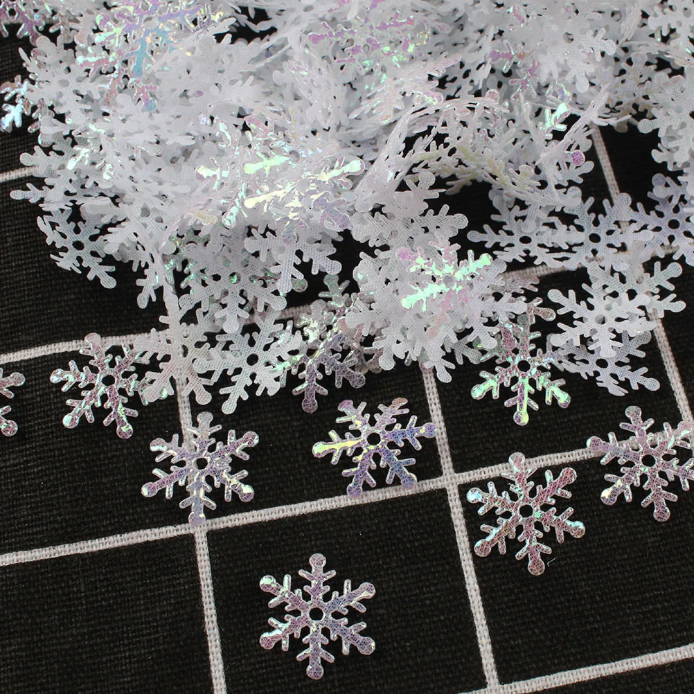 

2 Bags Snowflake Snowflakes Sequins Small Confetti Decoration Table Decorations for Tables Christmas