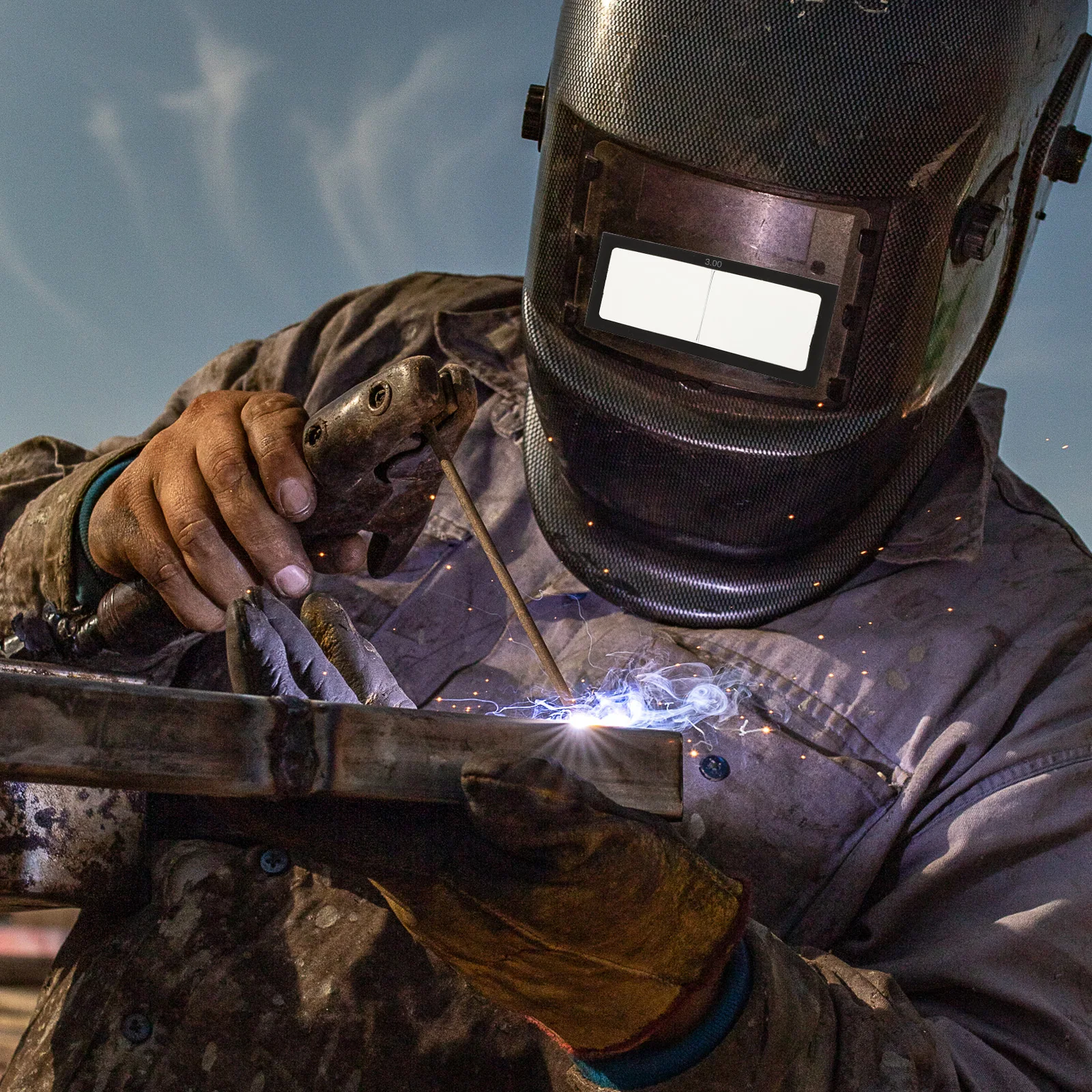 1Pair Welding Accessories Clear Magnifying Lens 3.0 Uv Protection Anti-Glare for Arc Welding Cutting Plasma Operations