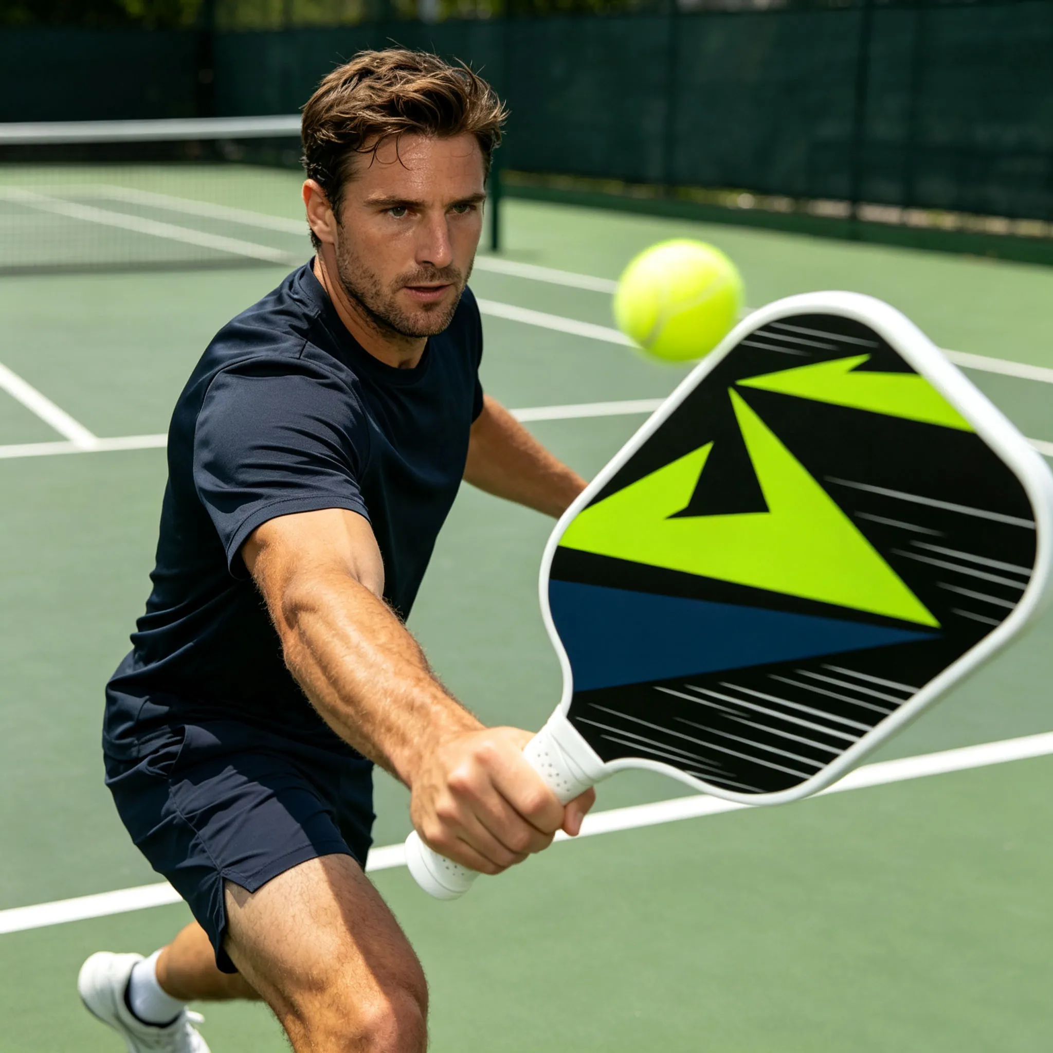 Pickleball Fiberglass Paddle PP Honeycomb Cold Pressed 11MM High Precision Paddle Used for Controlling and Rotating Paddles