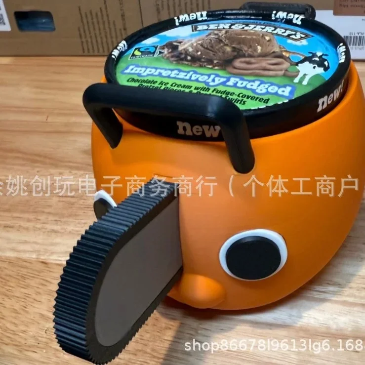 Chainsaw Man Pochita 3D Printed Ice Cream Cup Holder Cute Anime Fan Merch Desk Decorative Cup Stand for Home Kitchen