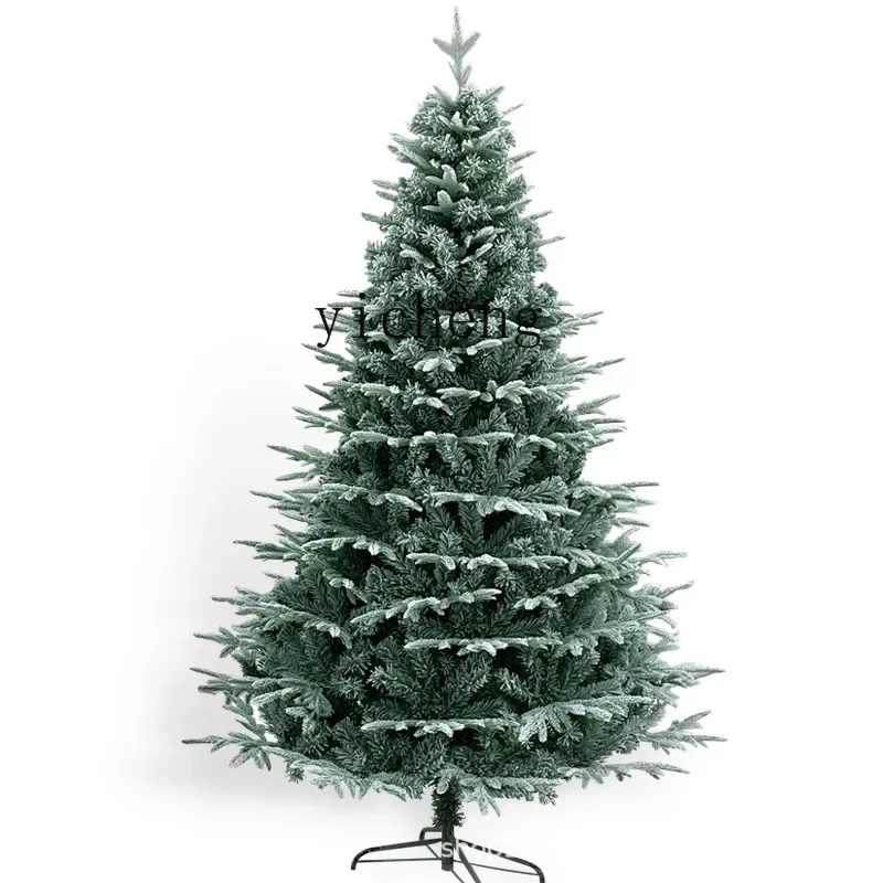 

HSN simulation white Christmas tree Christmas decoration PE flocking less snow 1.8 meters 2.1 meters Home interior