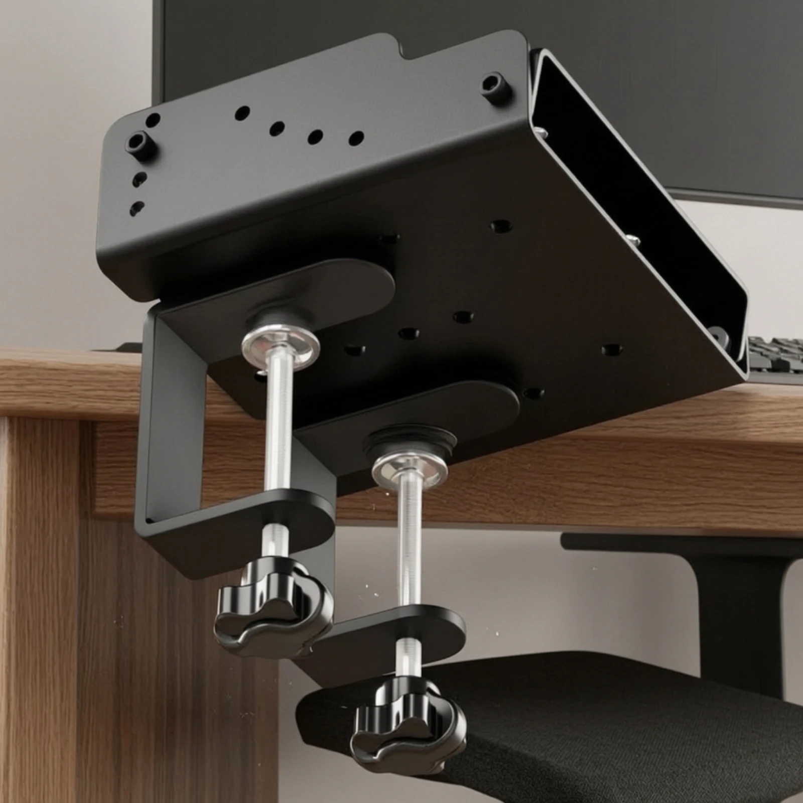 Racing Simulator Desk Mount Adjustable Racing Simulator Mount Desktop Mounting Bracket Non-Slip Quick-Release for Gamers view 6