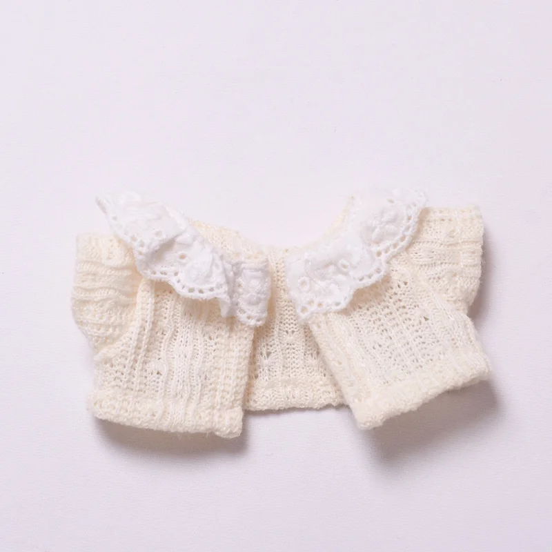 17cm Pendant Labubu Doll Dress Cute Labubu Doll Clothes Red Plaid Skirt Vest Packet Cartoon Doll Black Love Skirt Doll Costume