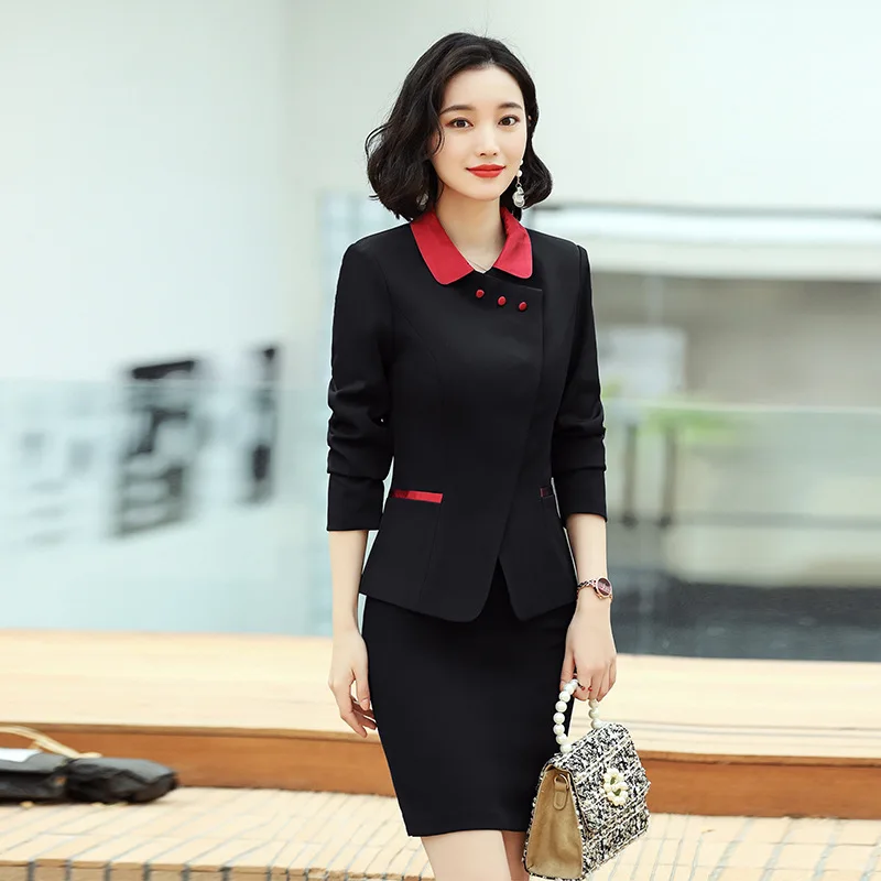 High End Professional Skirt Suits Women Temperament Spring Formal Slim Blazer And Pant Sets Office Ladies Business Work Wear