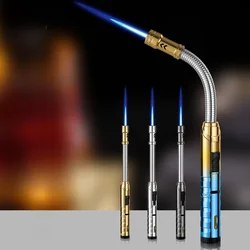 2024 Windproof High-Flame Direct-flush Gas Lighter Multifunctional Outdoor Fire Camping Barbecue Butane Welding Torch Home Tools