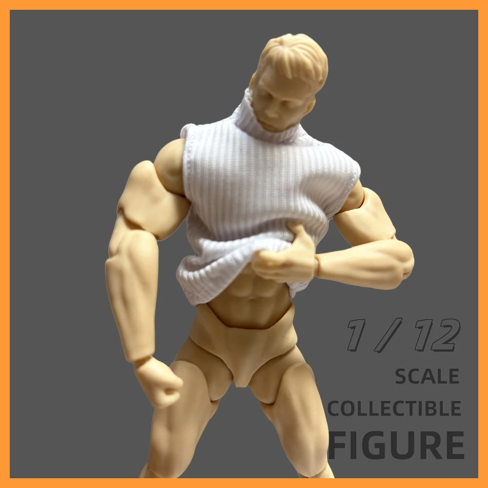 

В наличии 1/6 масштаб мужской солдат широкие плечи вязаный жилет водолазка свитер одежда для 12-дюймовой экшн-фильма модель игрушки ﻿