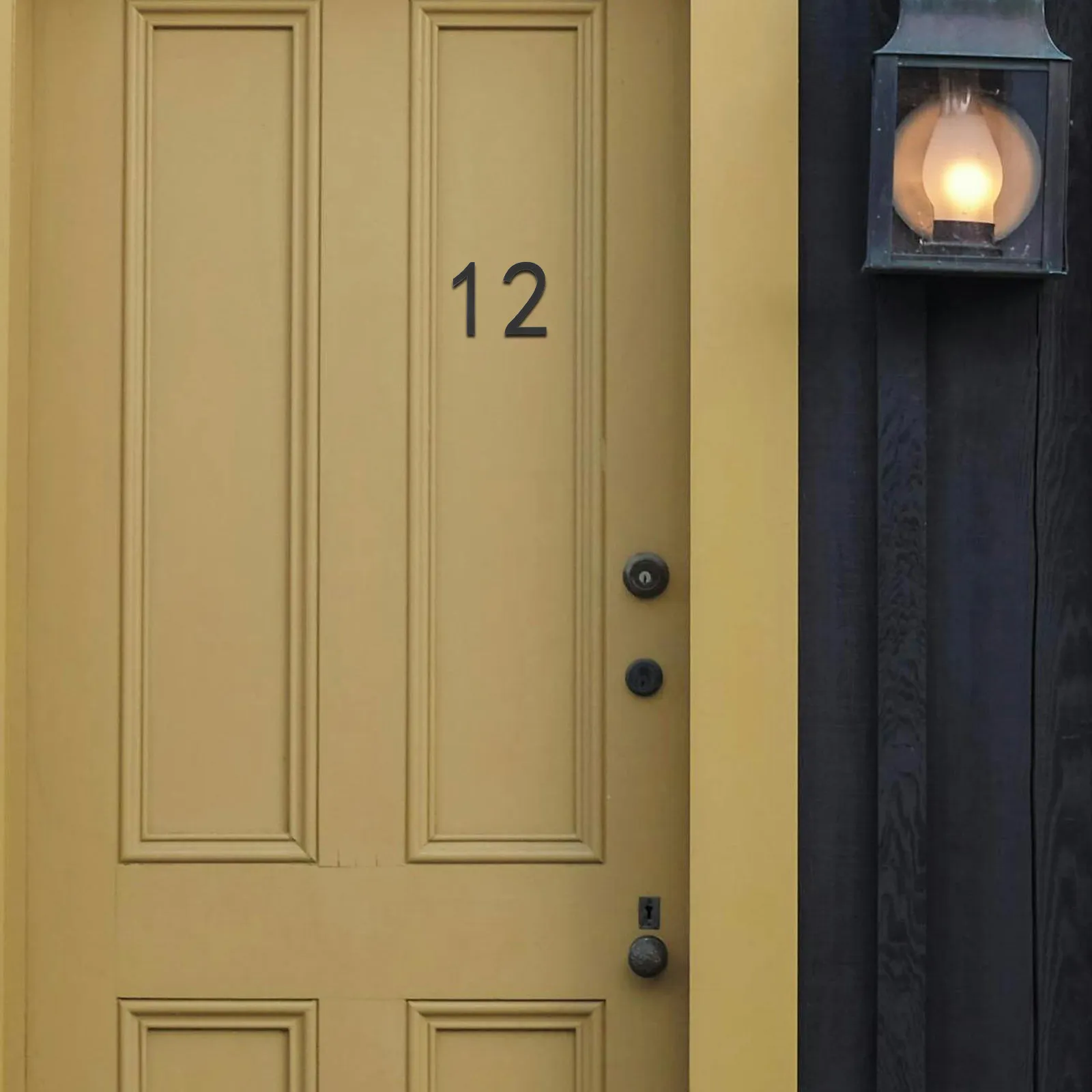 10Pcs 3D Self Adhesive House Numbers Acrylic Raised Effect Stick on Mailbox Door Numbers for Residence Apartment Office Address