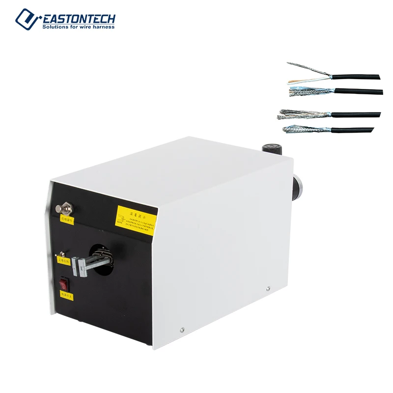 Eastontech Manual Wire EW-10WT Twisting Machine 10W Motor 1400RPS 0.2-2mm Twisting Range Cable Twister For Shield Brush Wires