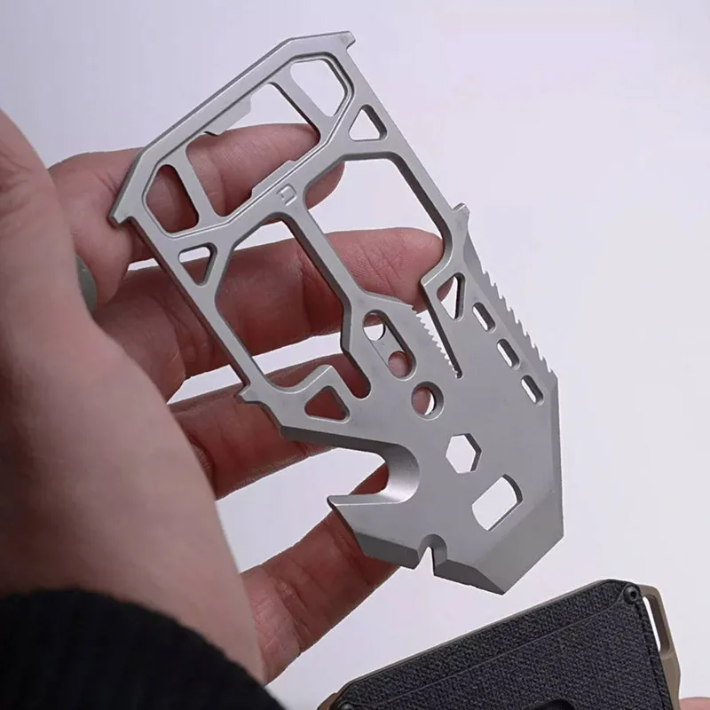 

Многофункциональный тактический инструмент Edc из нержавеющей стали для выживания на открытом воздухе, держатель для карт, кошелек, инструменты, аварийное снаряжение