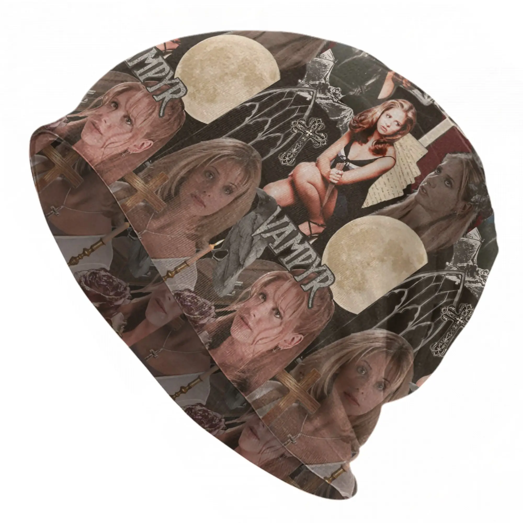 Buffy the Vampire Slayer Skullies Beanies Hat Horror Movie Goth Men Women Street Caps Warm Multifunction Bonnet Hats