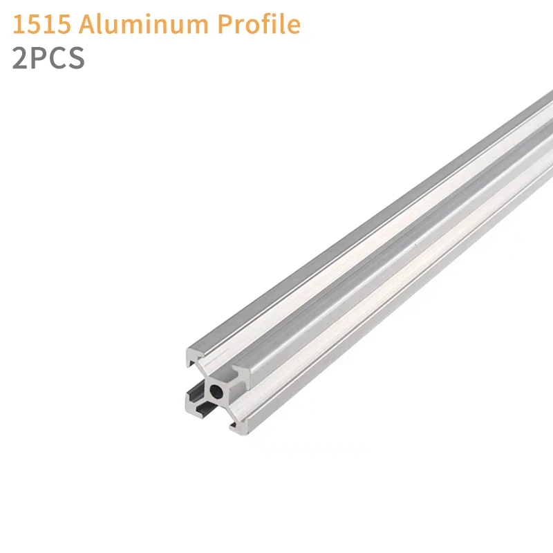 2PCS 1515 Aluminum Profile Extrusion Frame 100-550mm Anodized Linear Rail for CNC 3D Printer Workbenc Engraving Machine