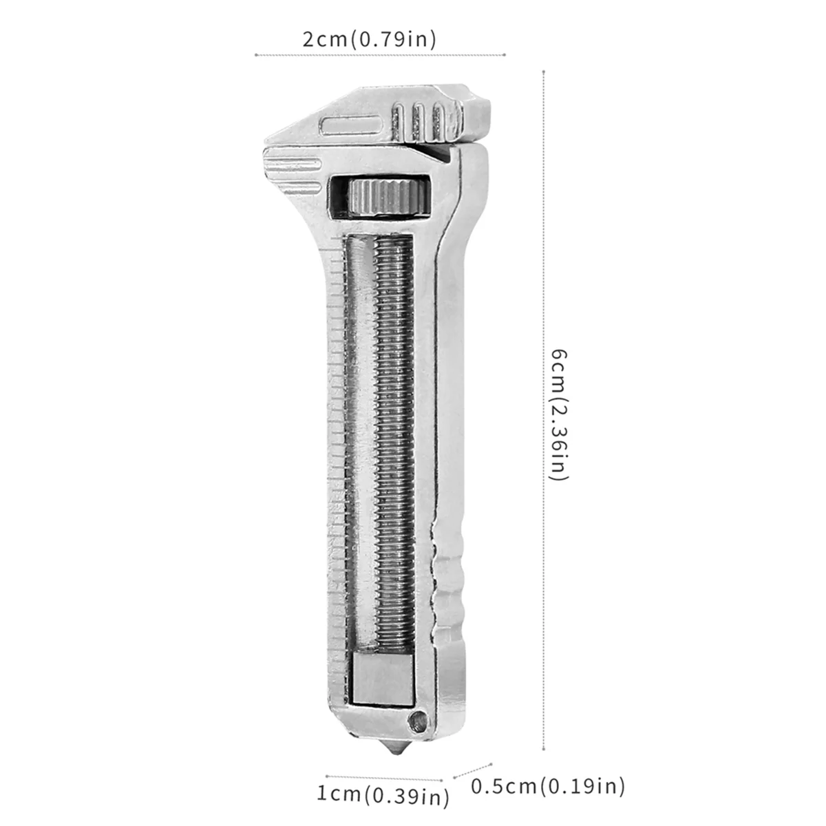 Mini Bottle Opener Wrench Rustproof Multi Tool Wrench Adjustable Pry Bar Portable Alloy Multi-Tool Screwdriver Tip