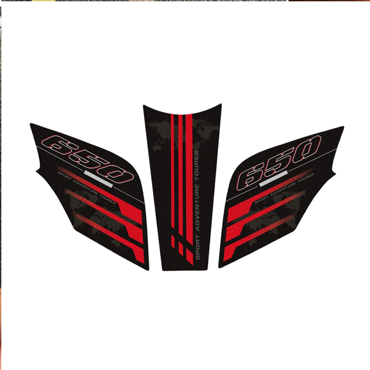 

Motorcycle Stickers For SUZUKI VSTROM 650 650XT DL650 Fuel Tank Pad Decals Accessories