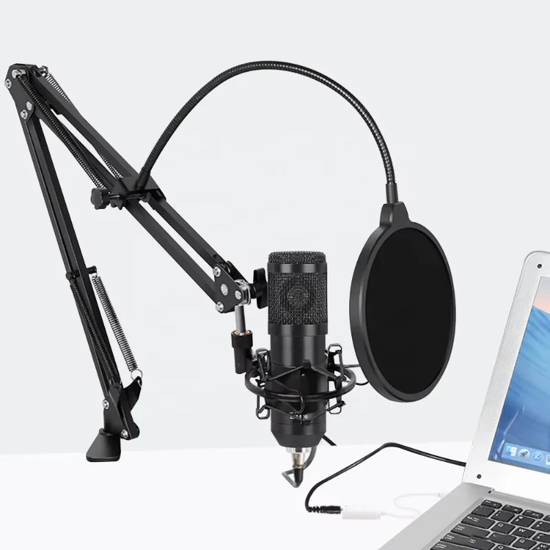 Xtuga BM800 Full Kit BM 800 Studio Recording Condenser Microphone With NB35 Arm Stand
