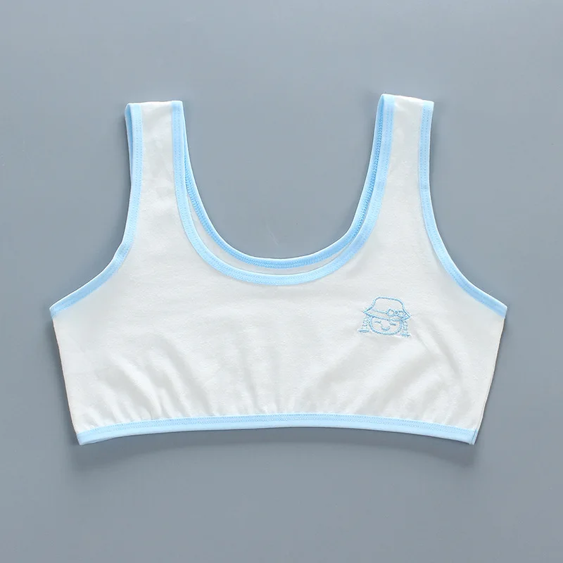 New Training bra Kids Girls Underwear Sports Vest Bra Young Girl Solid Cotton Underwear Bra Puberty Bras Undergarment Clothes