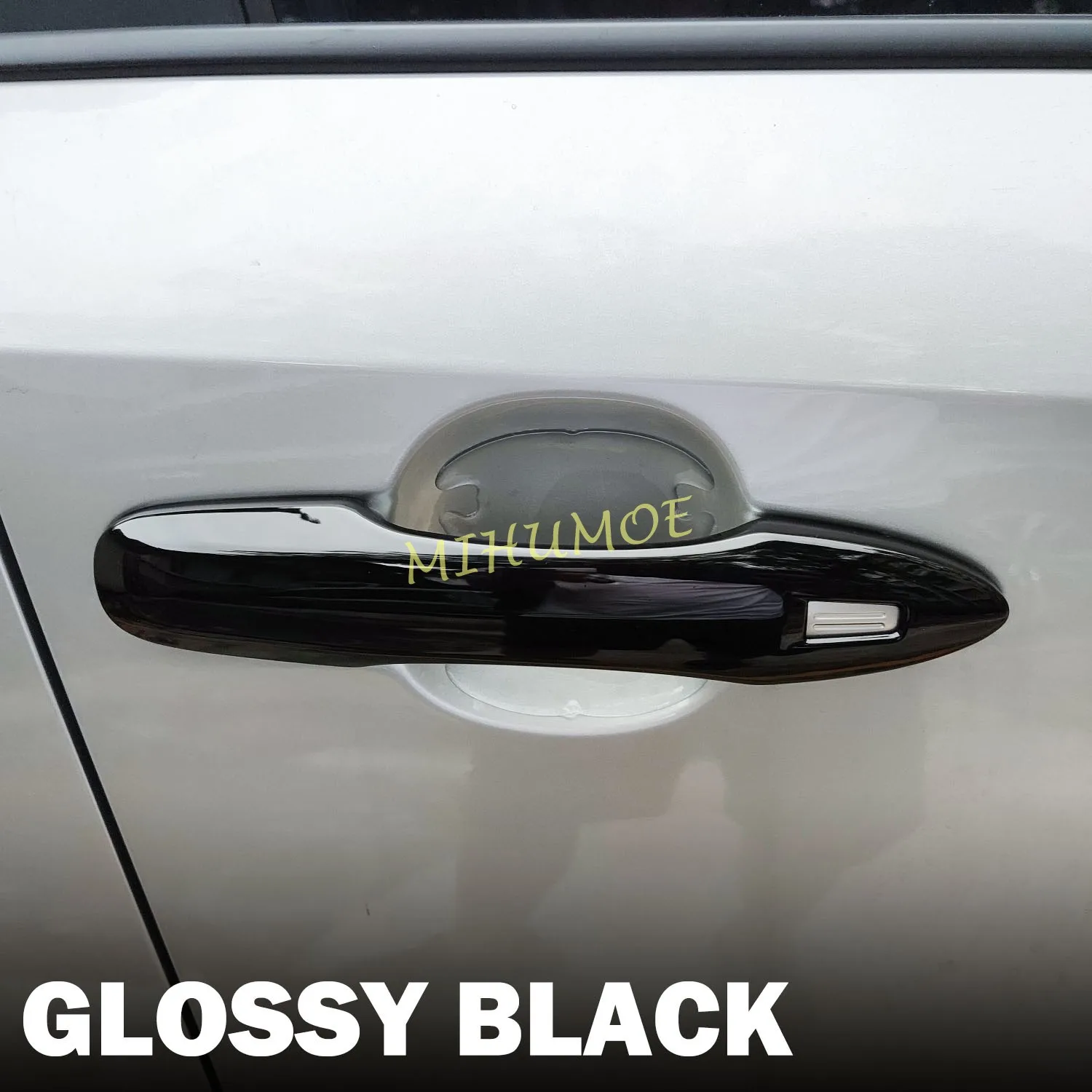 For Toyota Camry 2018-2025 / Avalon Prius Prime 2019-2022 Glossy Black Keyless Door Handle Cover Trim 4Pcs