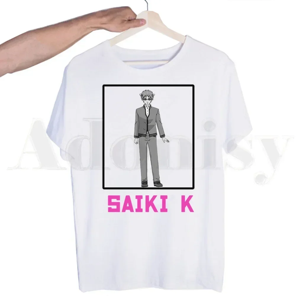 Saiki's Confused The Disastrous Life Of Saiki K T-shirts Top Tees Streetwear Harajuku Funny Tshirts Men Fashion Summer Tshirt