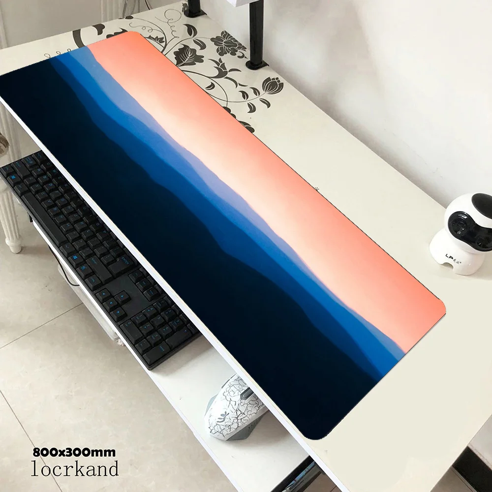 Sunset mousepad Beautiful gaming mouse pad pc computer 800x300x3mm gamer accessories mat Domineering laptop desk protector pads