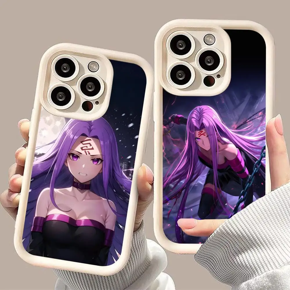 

Чехол для телефона Fate Stay Night Rider Medusa для iPhone 17, 16, 15, 14, 13, 12, 11 Air Pro Max Plus, утолщенный цветной чехол из ТПУ, красивый чехол