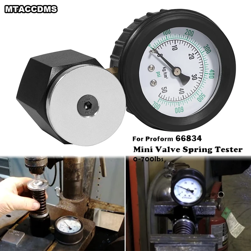 

Universal Mini Valve Spring Pressure Tester Gauge - 0-700 PSI - 0-50 KG/CM2, Alternative For Part # 66834 Car Accessories