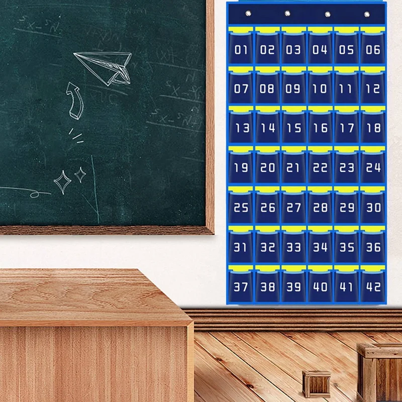 Kieszenie Wykres Wiszący organizer na telefon komórkowy Wisząca torba do przechowywania Kalkulator w klasie Uchwyty na telefony komórkowe