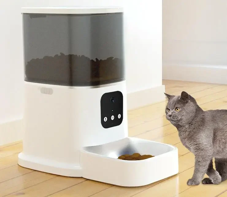 New Automatic Smart Wifi  6L Remote Control Pet Feeder Tuya Automatic Auto Cat Dog Intelligent Timer Smart Pet Feeder