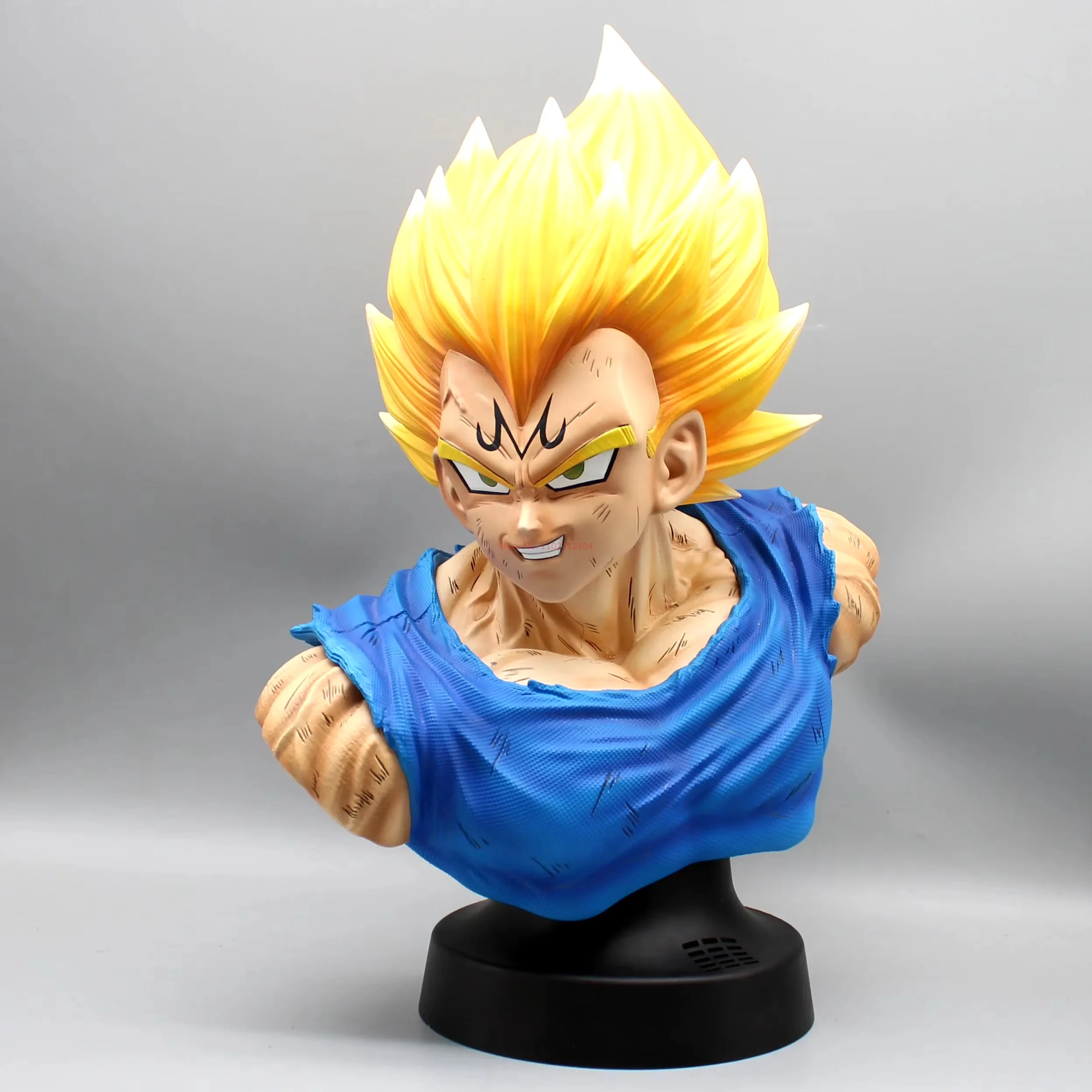 37cm Dragon Ball Z Demonized Vegeta Half Bust Super Saiyan Anime Figure PVC Model Decoration Ornaments Collection Kids Gift Toys