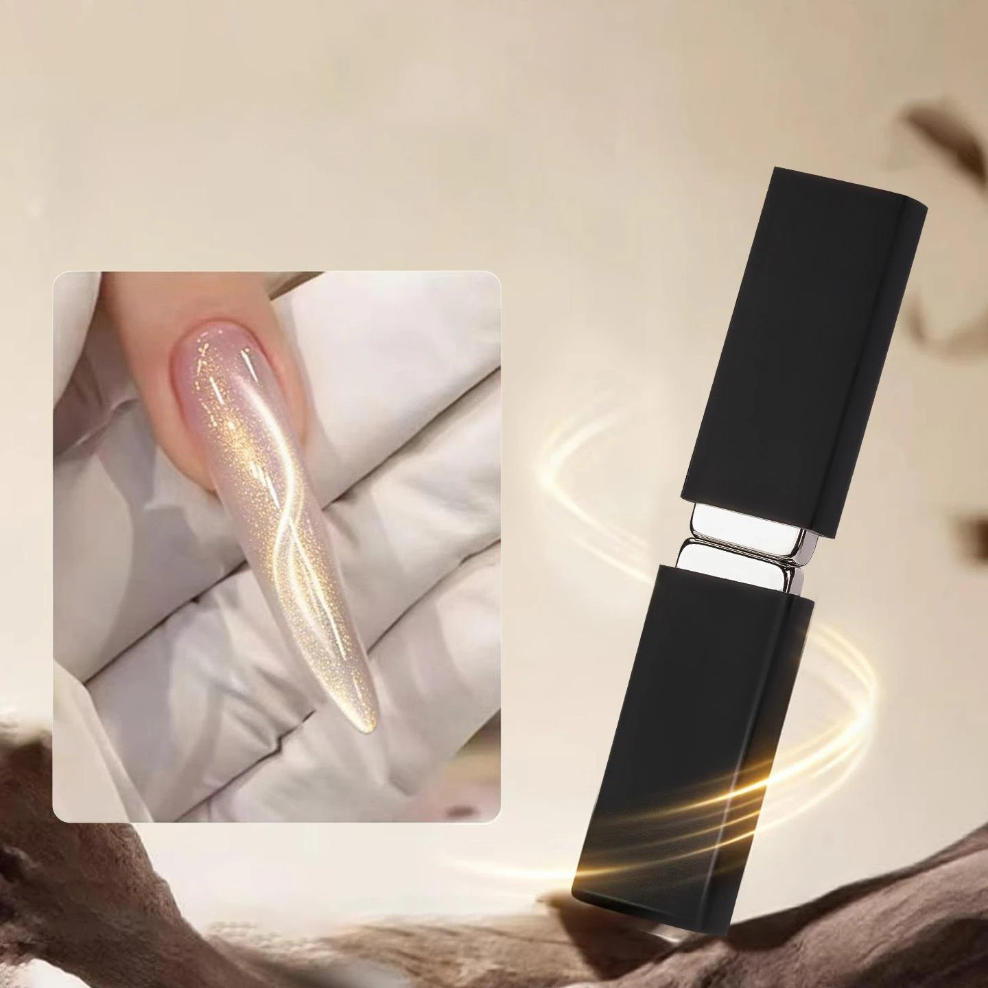 New Nail Art Ribbon Cat Eye Magnet Powerful Double-Ended Side Light Starburst Wide Light Bead Cat Eye Suction Tool
