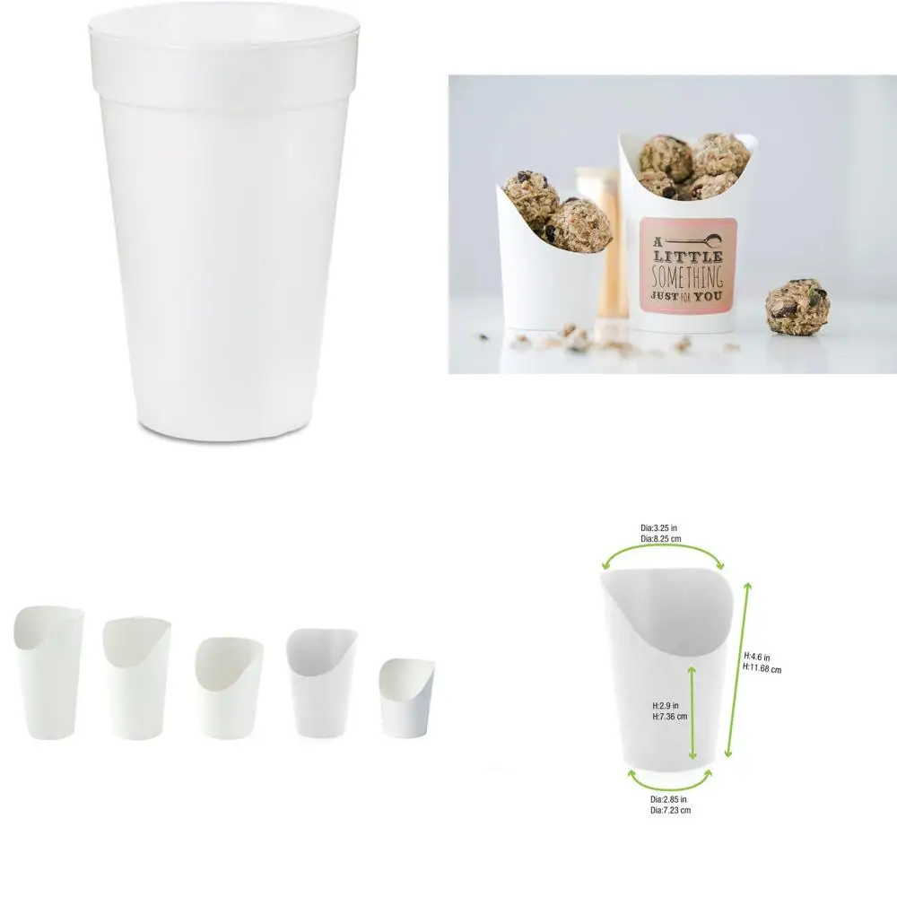 

14 oz white foam insulated disposable cup for beverages, coffee, tea, and more