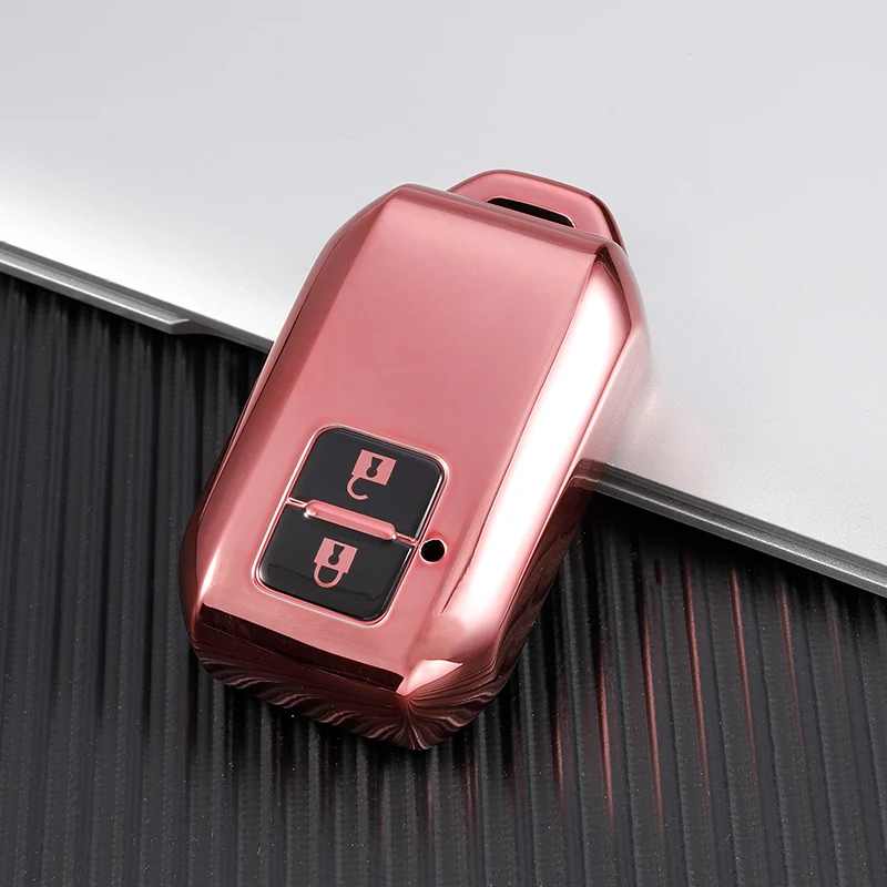 Auto untuk Suzuki Swift Wagon R Monopoli Tipe 2 Tombol Remote Lembut TPU Penutup Kunci Mobil Key Case Keyless Shell Protector Accessories