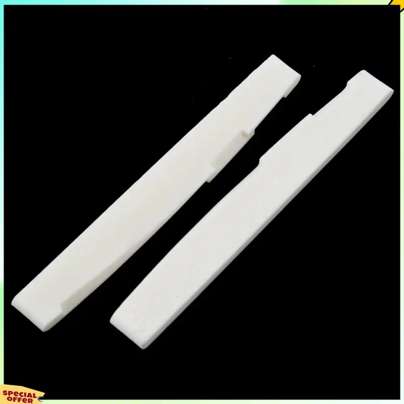 

TURE 6 String Acoustic Bone Bridge Guitar Slotted Saddle Guitar Parts(Pack Of 20)