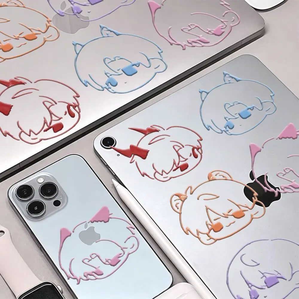 4Pcs/Lot Love and Deepspace Anime Game Merch Stickers Xavier Zayne Rafayel Sylus Caleb Hollow Out Phone iPad Cup Decor