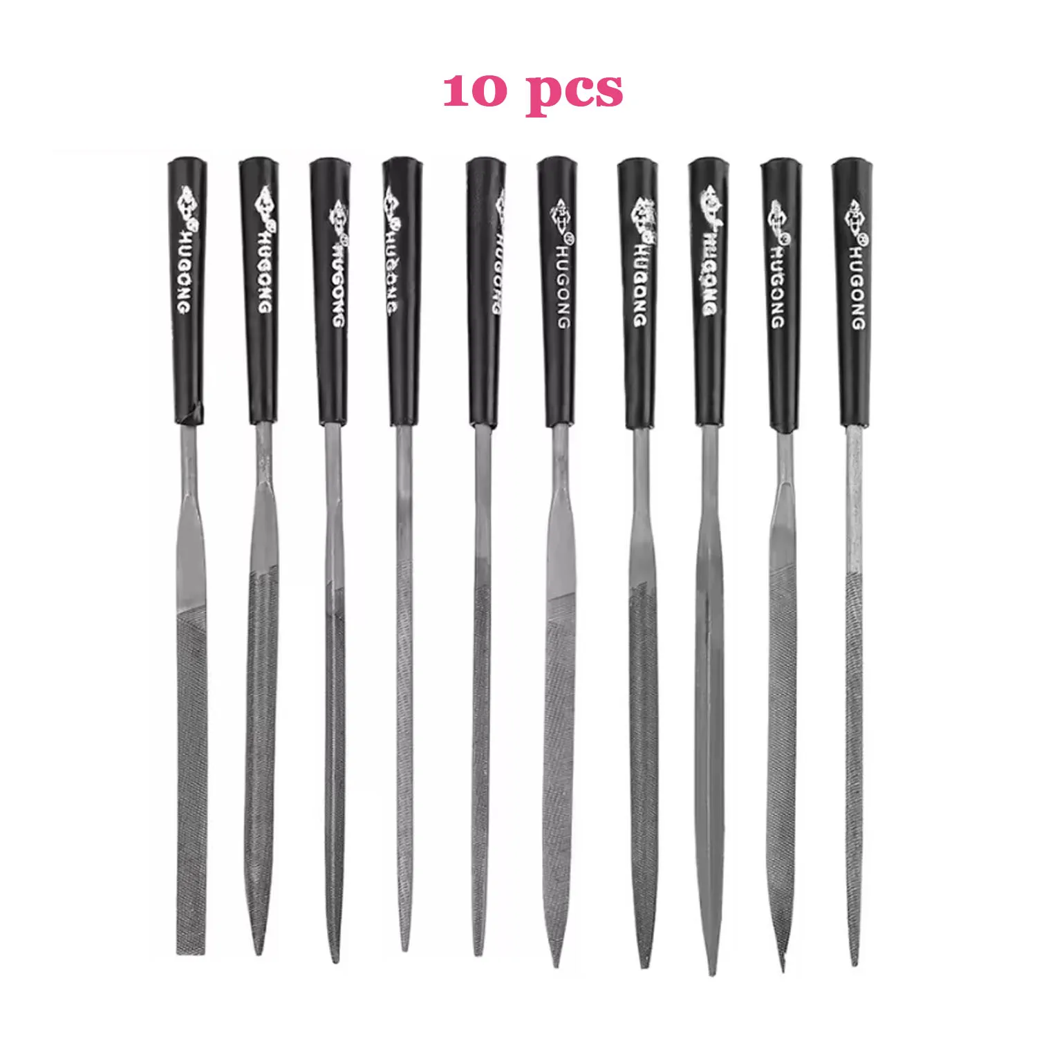 10Pcs Diamond Needle File Set, 3x140mm Rotary Rasp File Kit for Ceramic, Glass, Gem Stone, 3D Printing, DIY Crafts, Hobby Model