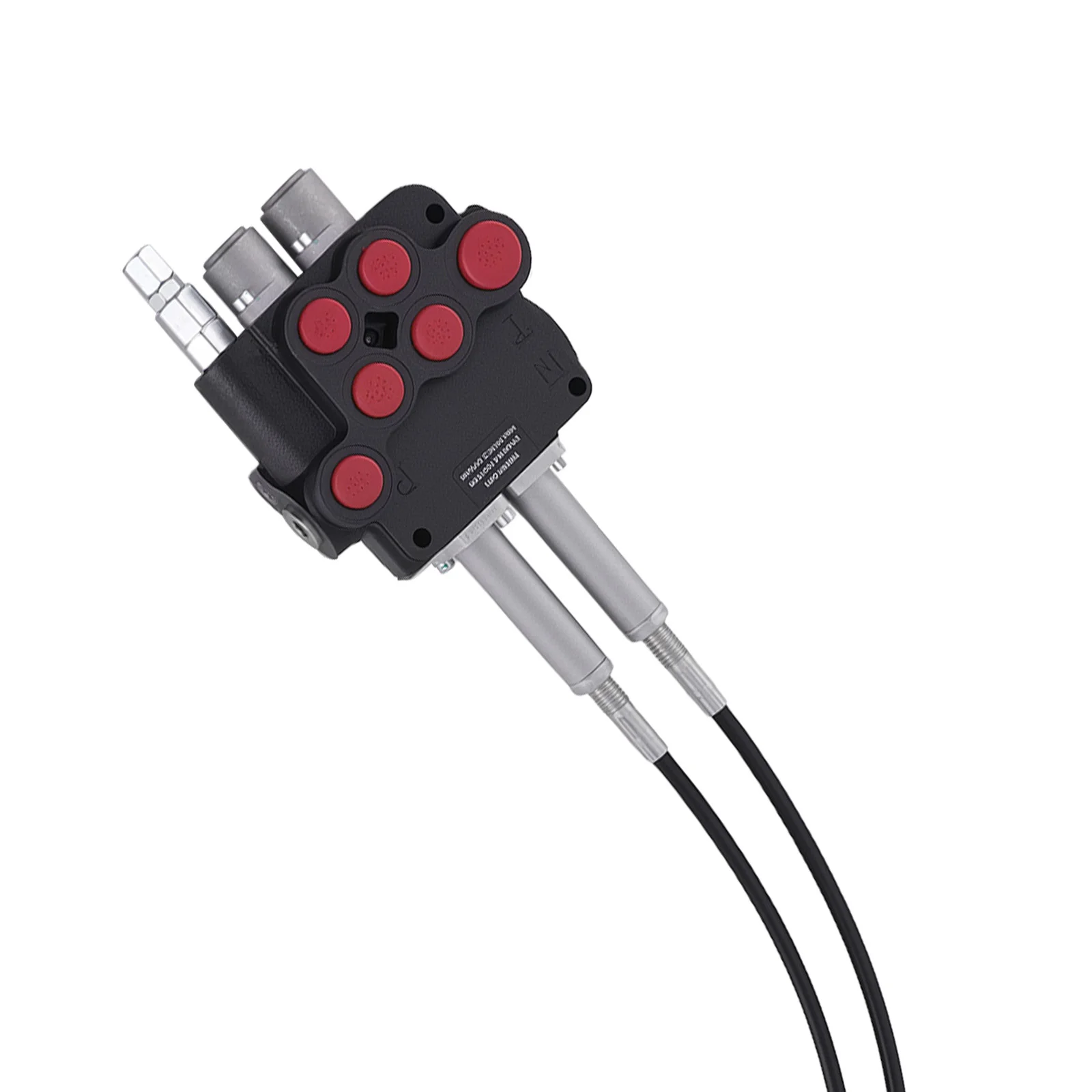 21GPM Hydraulic Directional Valve P80 2 Spool Remote Control Kit with Cables