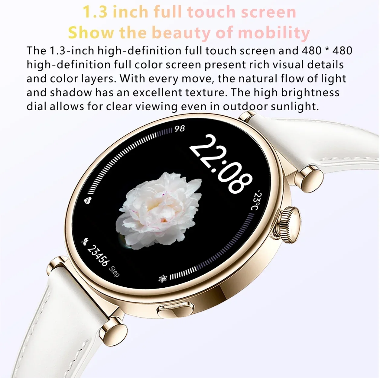 

2024 New Fashion Smart Watch For Men Women GPS Motion Track 24 Hours Health Monitoring Voice Calling SmartWatch Ladies