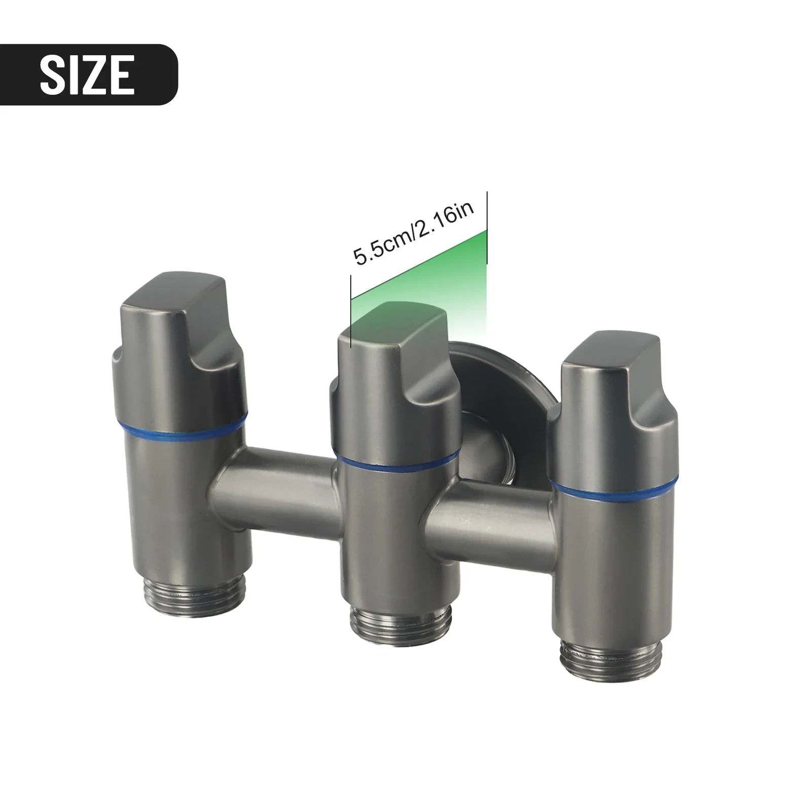 

Three-way Water Injection Angle Valve Steel Inlet And Three-Outlet Angle Valve Three-Way Multi-Function Diverter Valve