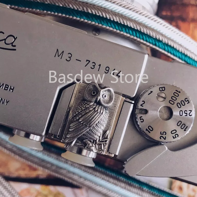 Leica Leica M10rm10p X100v XT4 Camera Hot Shoe Cover Protective Cover Owl Sterling Silver