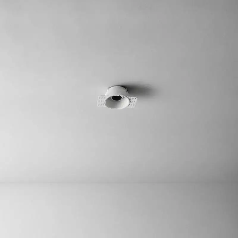 Anti-Glare Adjustable LED Ceiling Downlight Trimless Recessed Installation Fits GU10 MR16 for Home Renovation Projects