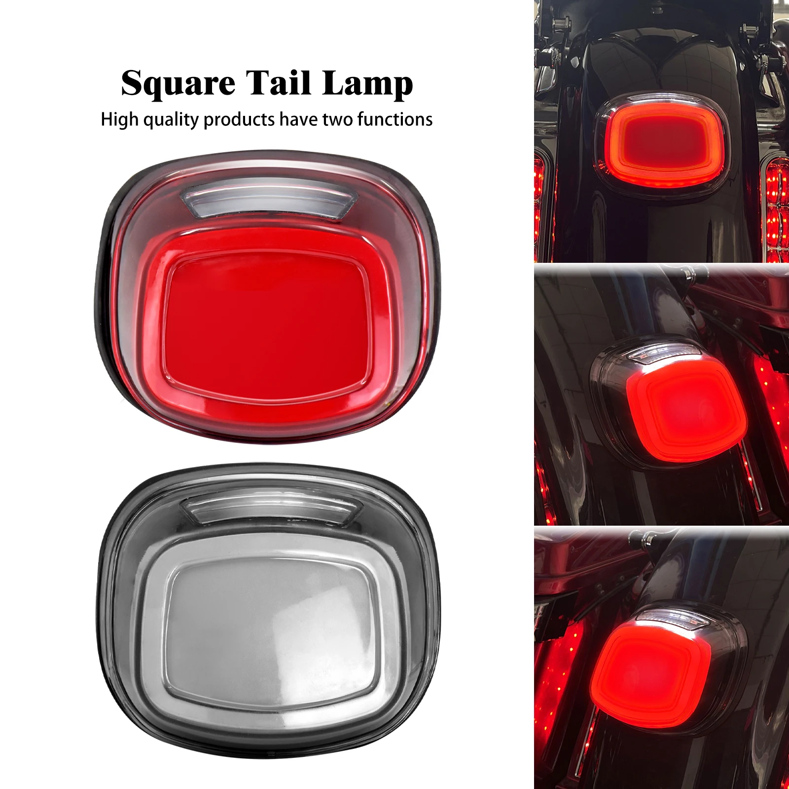 

Motorcycle LED Brake Rear Tail Lamp Signal For Harley Sportster 883 1200 Dyna Softail Touring Road King Road Glide