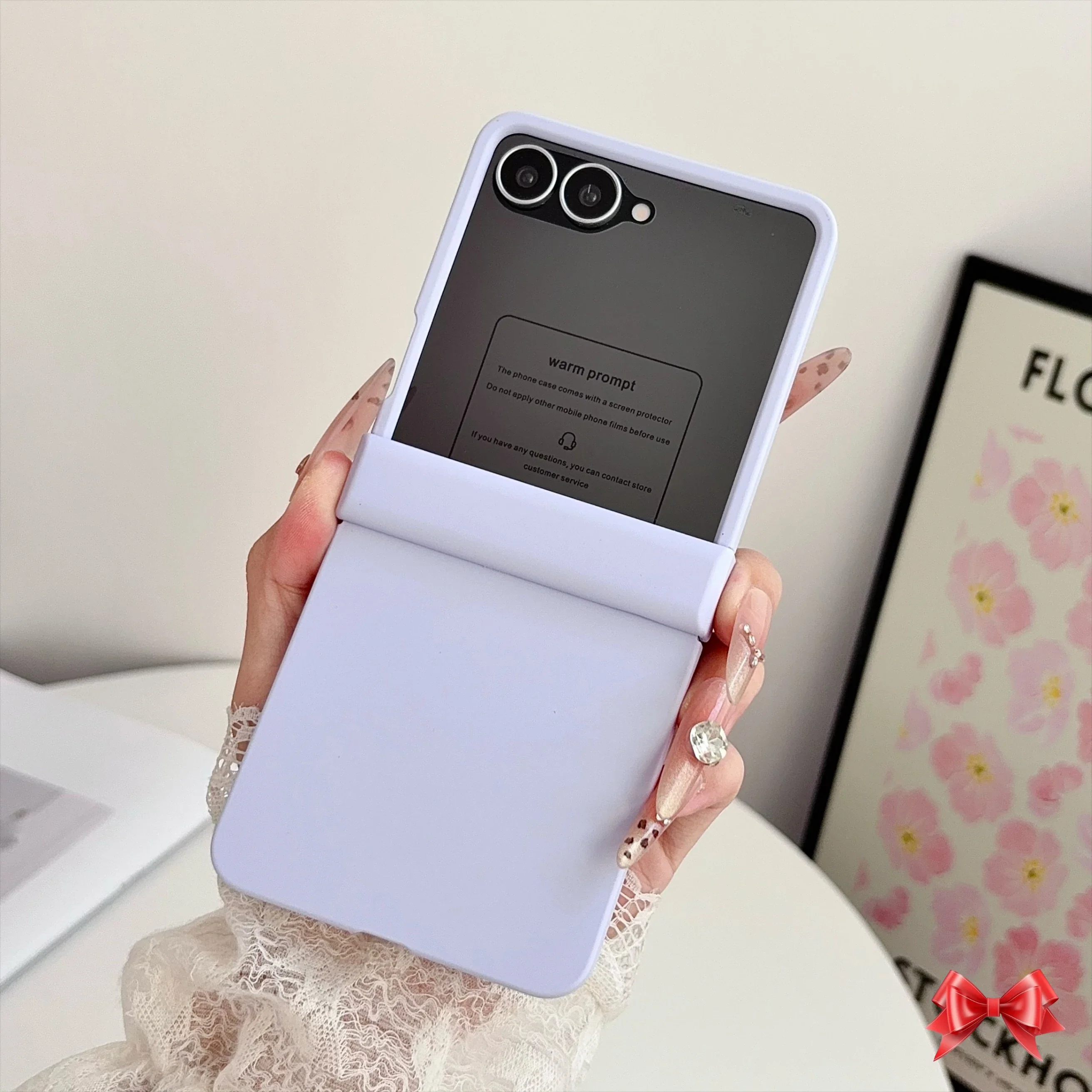 Skin-sensitive Large Window Case Film Integrated Suitable for Samsung ZFLIP 5 6 7 8 New Protective Case Advanced Protective Case