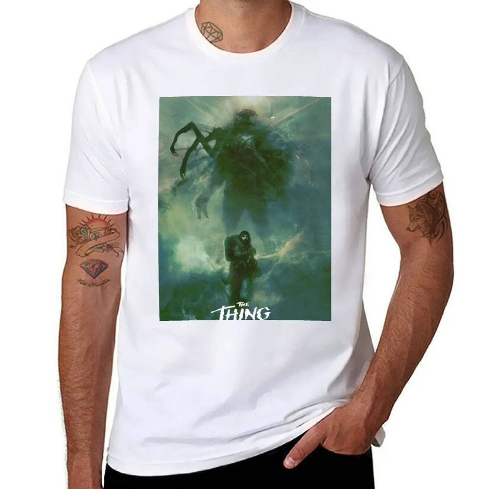 

The Thing Poster T-Shirt g man t shirts for men man t shirt heavy cotton cotton t shirts man 100% T-shirt