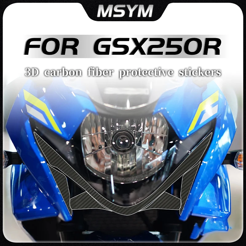 

Motorcycle 3D Carbon fiber sticker protection decal full car sticker anti scratch accessories For SUZUKI GSX250R gsx 250r