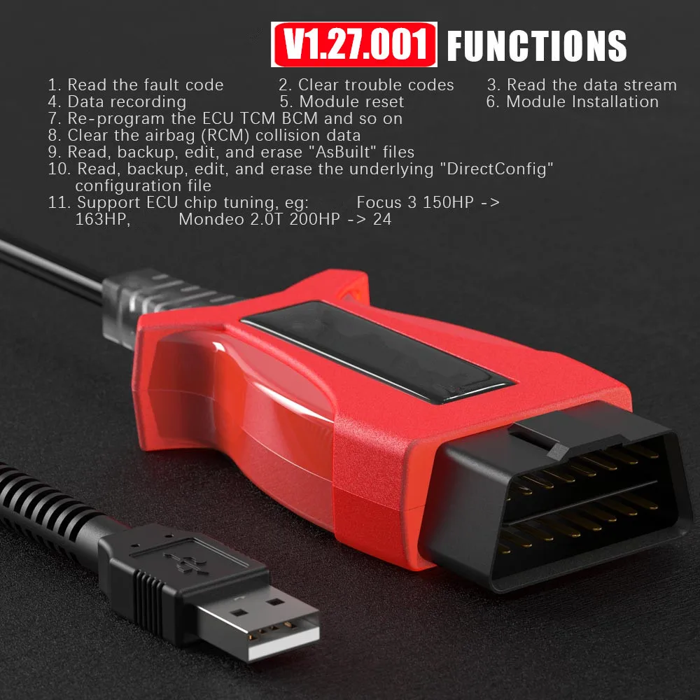 V1.27.001 UCDS Pro + لفورد UCDS Pro وظائف كاملة مع 35 رمزًا تلقائيًا obd2 الماسح الضوئي مهائي كابلات ECU أداة مبرمج