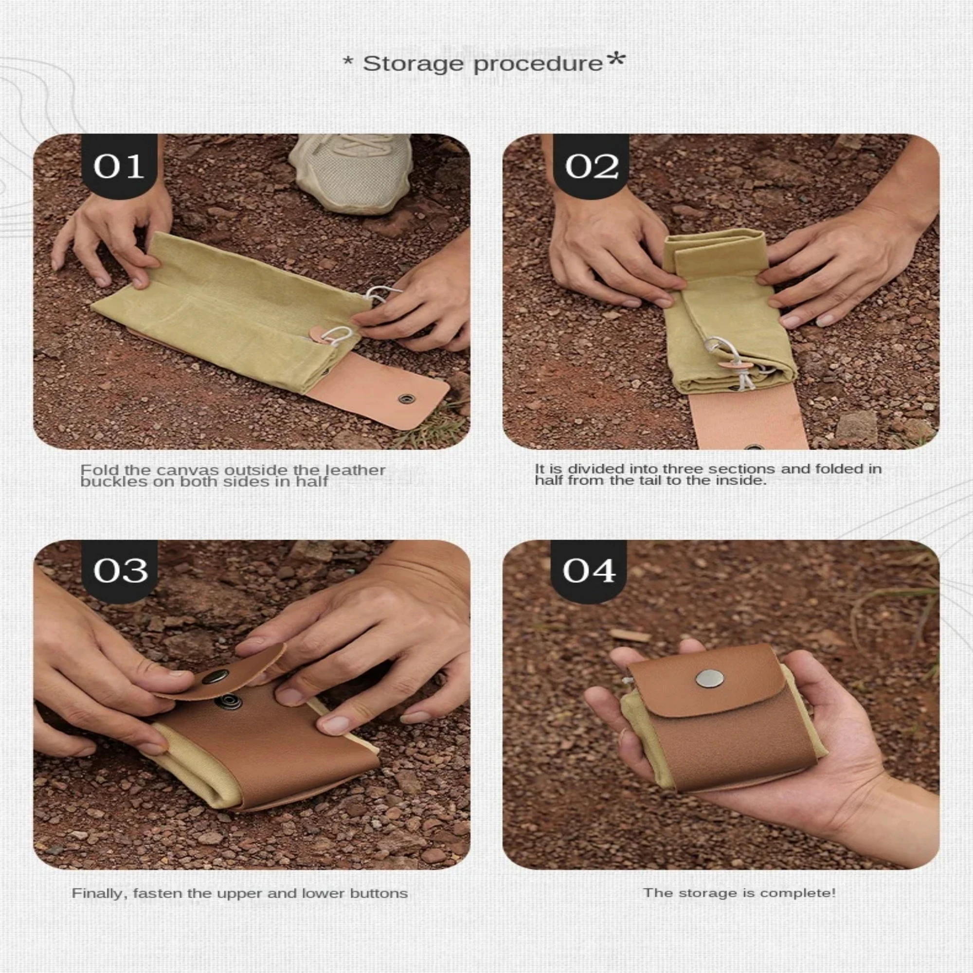 Outdoor Nahrungssuche Tasche Tasche Leder Bushcraft Tasche Gemüse Ernte Garten Obst Pflücken Taille Werkzeuge Lagerung Hängen Beutel Camping – Detail 2