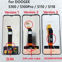 Original DOOGEE S100 S100 Pro S110 S118 Display LCD and Touch Screen Digitizer Assembly Replacement Display lcd