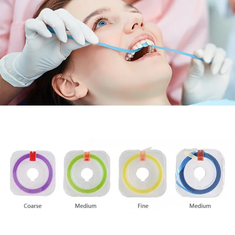 Bandes de polissage dentaire, pour le ponçage des dents, le nettoyage en profondeur des dents, bande Abrasive de vernis dentaire, outil de nettoyage de soins buccaux