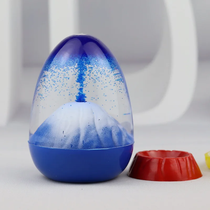 Creative Liquid Volcano Eruption Desktop Ornament Home Decoration Art Craft Oil Leak Hourglass Sand Timer
